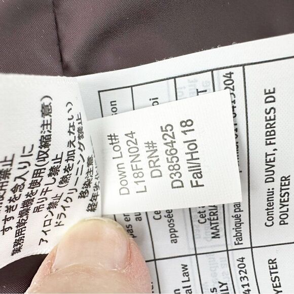 Eddie‎ Bauer Women’s EB700 Premium Down Front Zip Puffer Vest Purple Sz - Picture 16 of 16